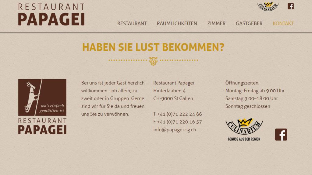 Gasthof Restaurant Papagei *